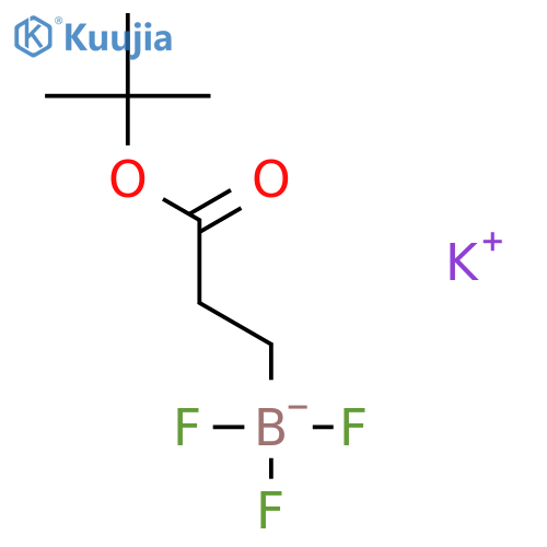 Potassium 3-trifluoroboratopropionate tert-butyl ester structure