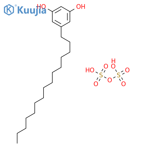 1,3-Benzenediol,5-pentadecyl-, 1,3-bis(hydrogen sulfate) structure