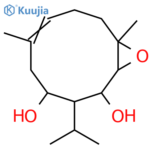 11-Oxabicyclo[8.1.0]undec-6-ene-2,4-diol,6,10-dimethyl-3-(1-methylethyl)-, (1S,2R,3R,4R,6E,10S)- (9CI) structure
