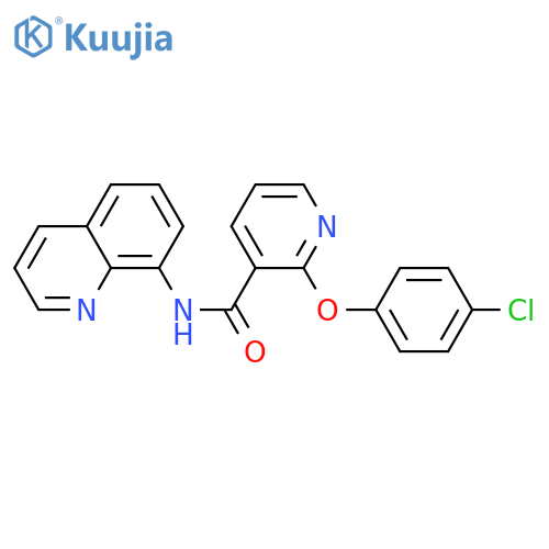 2-(4-chlorophenoxy)-N-quinolin-8-ylpyridine-3-carboxamide structure