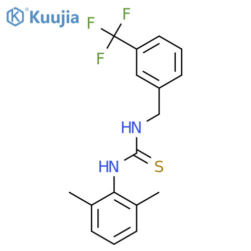 1-(2,6-Dimethylphenyl)-3-((3-(trifluoromethyl)phenyl)methyl)thiourea structure
