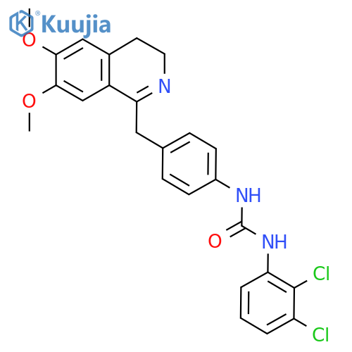 3-(2,3-Dichlorophenyl)-1-(4-((6,7-dimethoxy(3,4-dihydroisoquinolyl))methyl)phenyl)urea structure