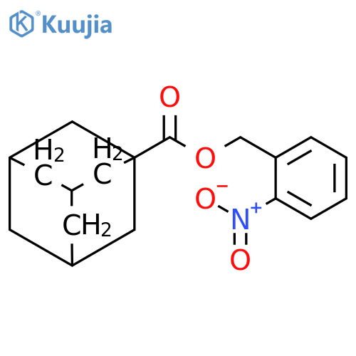Tricyclo[3.3.1.13,7]decanecarboxylic acid, (2-nitrophenyl)methyl ester structure