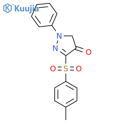 3-((4-Methylphenyl)sulfonyl)-1-phenyl-2-pyrazolin-4-one structure