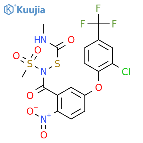 Benzamide, 5-[2-chloro-4-(trifluoromethyl)phenoxy]-N-[[(methylamino)carbonyl]thio]- N-(methylsulfonyl)-2-nitro- structure