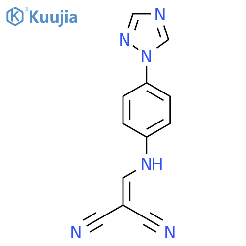 (((4-(1,2,4-Triazolyl)phenyl)amino)methylene)methane-1,1-dicarbonitrile structure