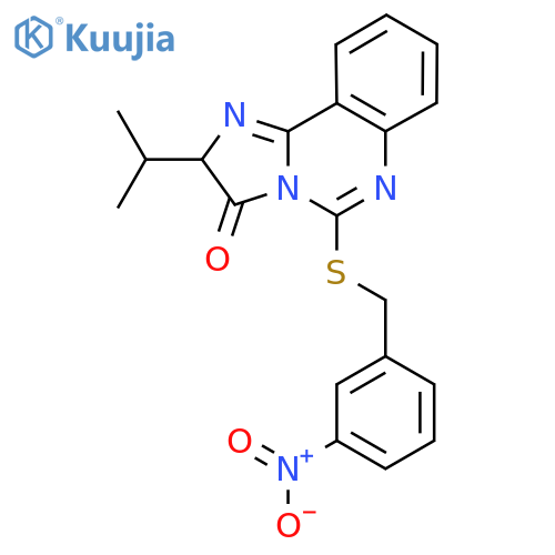 5-{[(3-nitrophenyl)methyl]sulfanyl}-2-(propan-2-yl)-2H,3H-imidazo[1,2-c]quinazolin-3-one structure