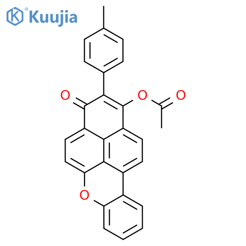 3H-Naphtho[2,1,8-mna]xanthen-3-one, 1-(acetyloxy)-2-(4-methylphenyl)- structure
