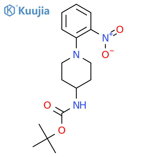 tert-butyl N-[1-(2-nitrophenyl)piperidin-4-yl]carbamate structure