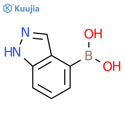 (1H-indazol-4-yl)boronic acid structure