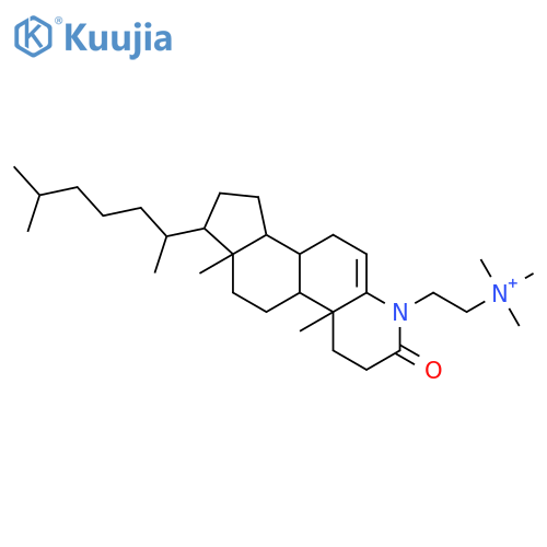 2-[(1r,3as,3bs,9ar,9bs,11ar)-9a,11a-dimethyl-1-[(2r)-6-methylheptan-2-yl]-7-oxo-2,3,3a,3b,4,8,9,9b,10,11-decahydro-1h-indeno[5,4-f]quinolin-6-yl]ethyl-trimethylazanium;iodide structure