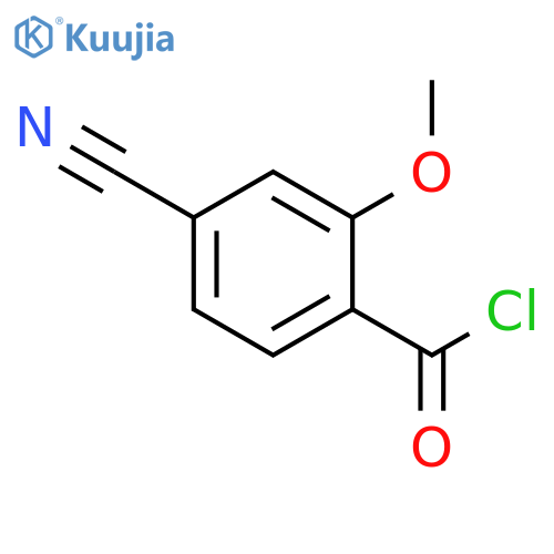 Benzoyl chloride,4-cyano-2-methoxy- structure