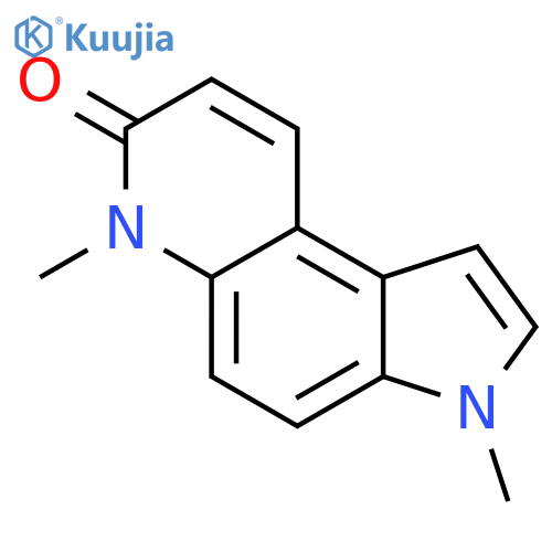 3,6-dihydro-3,6-dimethyl-7H-Pyrrolo[3,2-f]quinolin-7-one structure