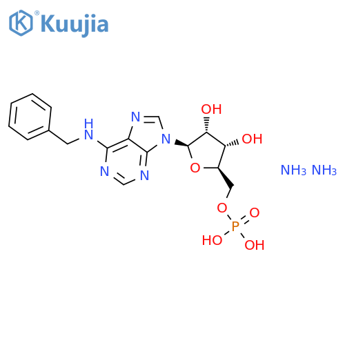 5'-Adenylic acid,N-(phenylmethyl)-, diammonium salt (9CI) structure