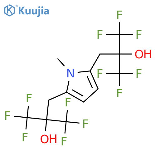 1H-Pyrrole-2,5-diethanol,1-methyl-a2,a2,a5,a5-tetrakis(trifluoromethyl)- structure
