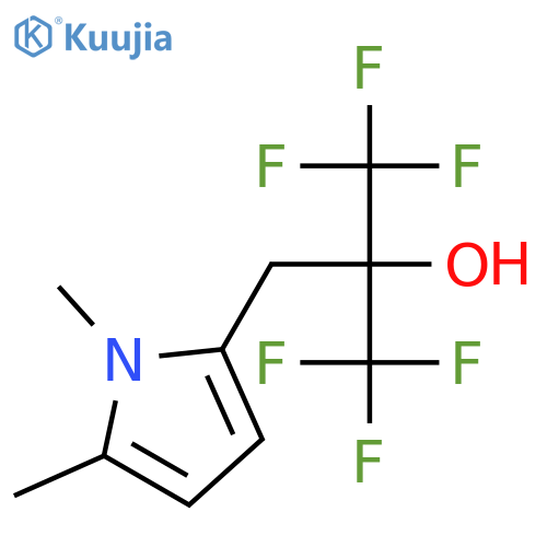1H-Pyrrole-2-ethanol,1,5-dimethyl-a,a-bis(trifluoromethyl)- structure