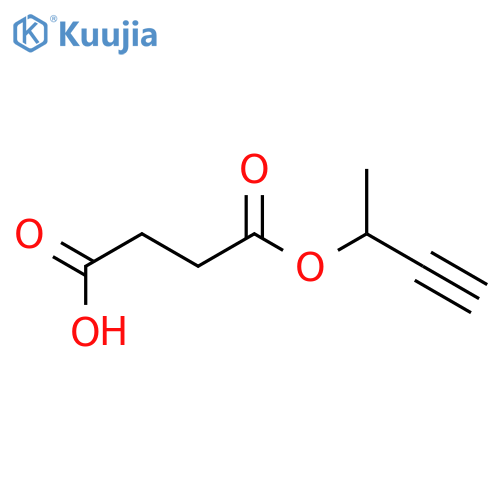 Butanedioic acid,mono(1-methyl-2-propynyl) ester (9CI) structure