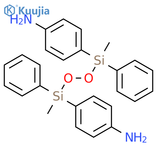 Benzenamine, 4,4'-[dioxybis(methylphenylsilylene)]bis- structure