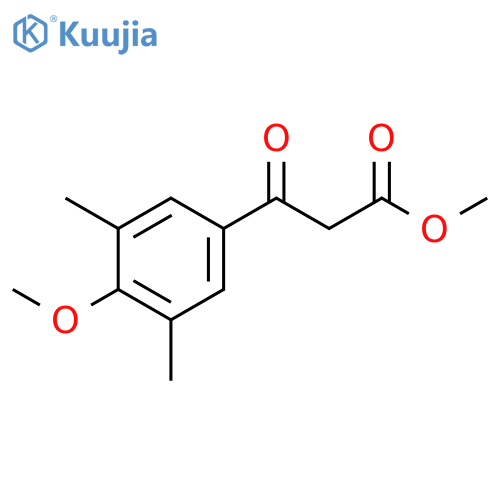 methyl 3-(4-methoxy-3,5-dimethylphenyl)-3-oxopropanoate structure