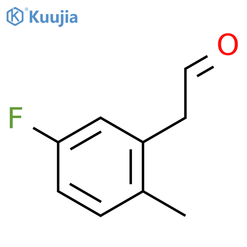 2-(5-fluoro-2-methylphenyl)acetaldehyde structure