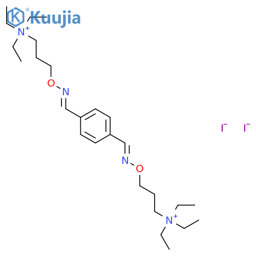 1-Propanaminium,3,3'-[1,4-phenylenebis(methylidynenitrilooxy)]bis[N,N,N-triethyl-, diiodide(9CI) structure