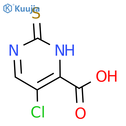 5-Chloro-2,3-dihydro-2-thioxo-4-pyrimidinecarboxylic Acid structure