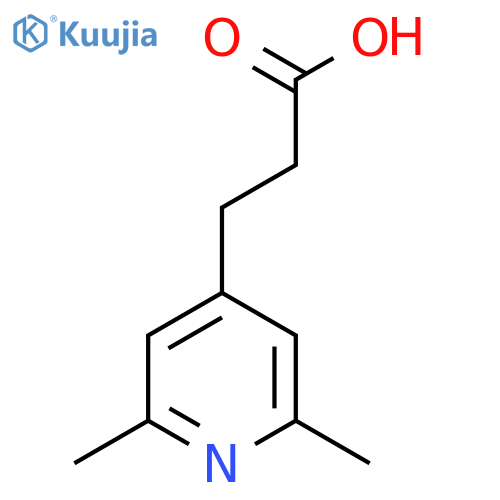 3-(2,6-Dimethylpyridin-4-yl)propanoic acid structure