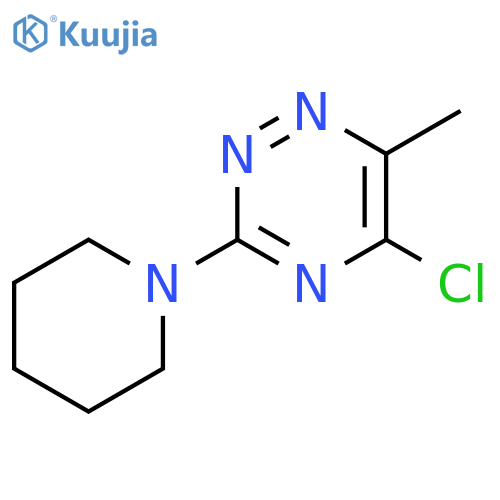 5-chloro-6-methyl-3-piperidin-1-yl-1,2,4-triazine structure