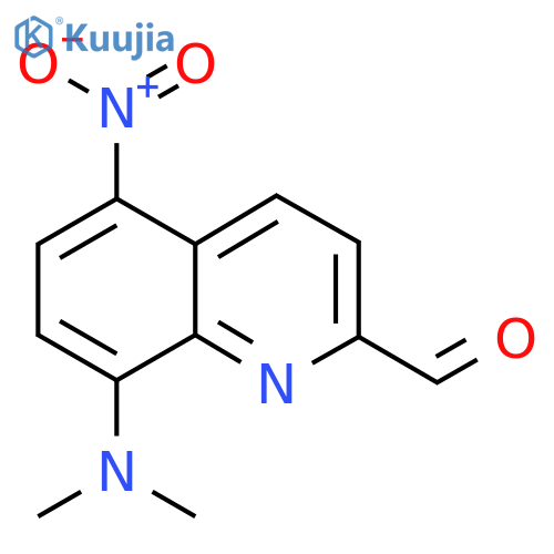 8-(Dimethylamino)-5-nitroquinoline-2-carbaldehyde structure