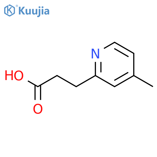 3-(4-methylpyridin-2-yl)propanoic acid structure