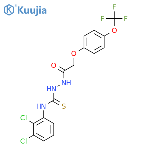 1-(2-(4-Trifluoromethoxyphenoxy)acetyl)-4-(2,3-dichlorophenyl)thiosemicarbazide structure