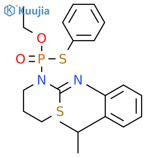 Phosphonothioic acid, [dihydro-2-[[2-(1-methylethyl)phenyl]imino]-2H-1,3-thiazin-3(4H)-yl]-, O-ethyl S-phenyl ester structure