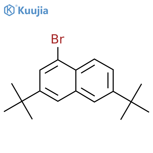 1-Bromo-3,6-di-tert-butylnaphthalene structure