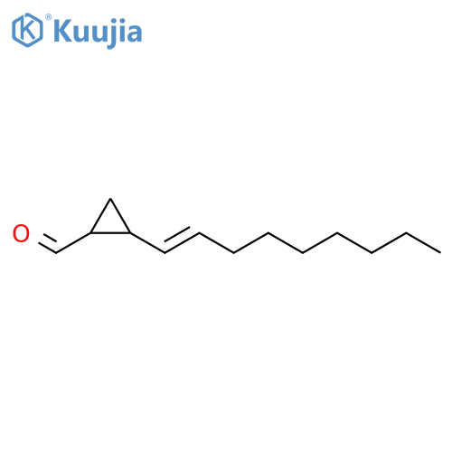 Cyclopropanecarboxaldehyde, 2-(1-nonenyl)- structure