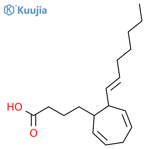 2,5-Cycloheptadiene-1-butanoic acid, 7-(1-heptenyl)- structure