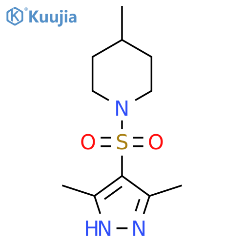 1-(3,5-Dimethyl-1H-pyrazol-4-yl)sulfonyl-4-methylpiperidine structure