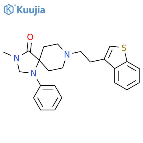 1,3,8-Triazaspiro[4.5]decan-4-one,8-(2-benzo[b]thien-3-ylethyl)-3-methyl-1-phenyl- structure