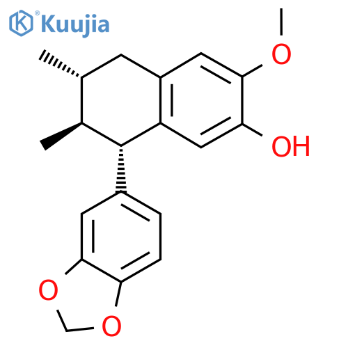 (6R)-8β-(1,3-Benzodioxol-5-yl)-5,6,7,8-tetrahydro-3-methoxy-6,7α-dimethylnaphthalen-2-ol structure