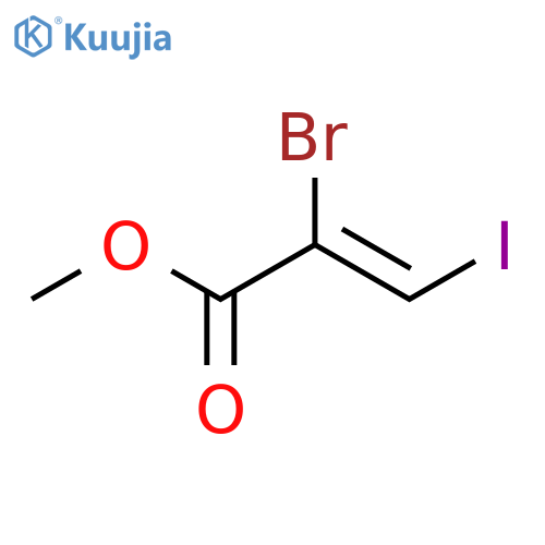 methyl (2Z)-2-bromo-3-iodoprop-2-enoate structure