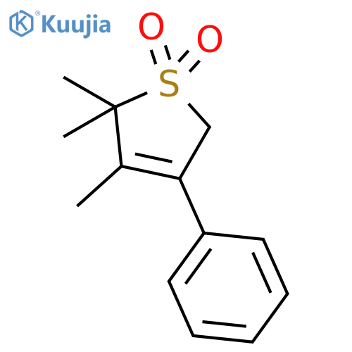 Thiophene, 2,5-dihydro-2,2,3-trimethyl-4-phenyl-, 1,1-dioxide structure