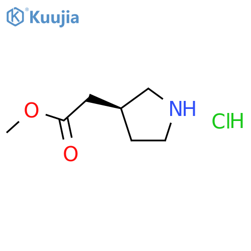 Methyl (S)-Pyrrolidin-3-yl-acetate Hydrochloride structure