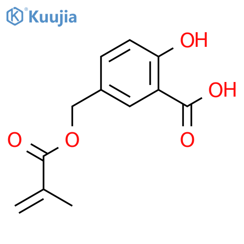 2-hydroxy-5-(2-methylprop-2-enoyloxymethyl)benzoic Acid structure