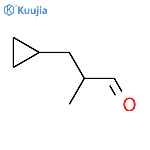 3-cyclopropyl-2-methylpropanal structure