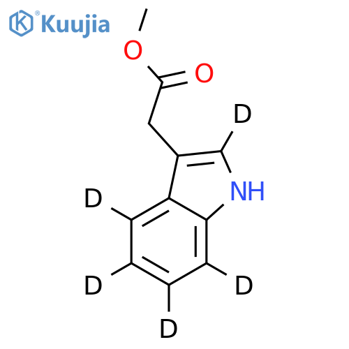 Methyl Indole-2,4,5,6,7-d5-3-acetate structure