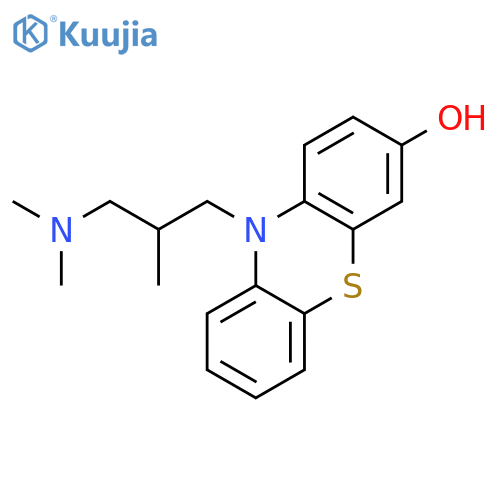 10-[3-(dimethylamino)-2-methylpropyl]phenothiazin-3-ol structure