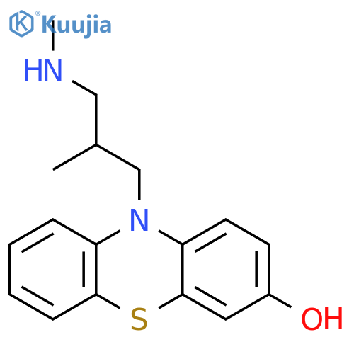 10H-Phenothiazin-3-ol, 10-[2-methyl-3-(methylamino)propyl]- structure