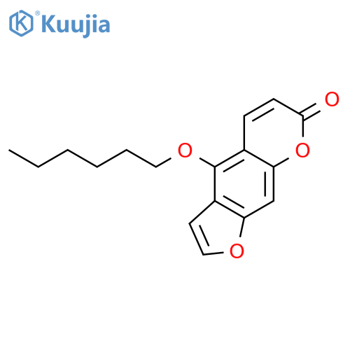 7H-Furo[3,2-g][1]benzopyran-7-one,4-(hexyloxy)- structure