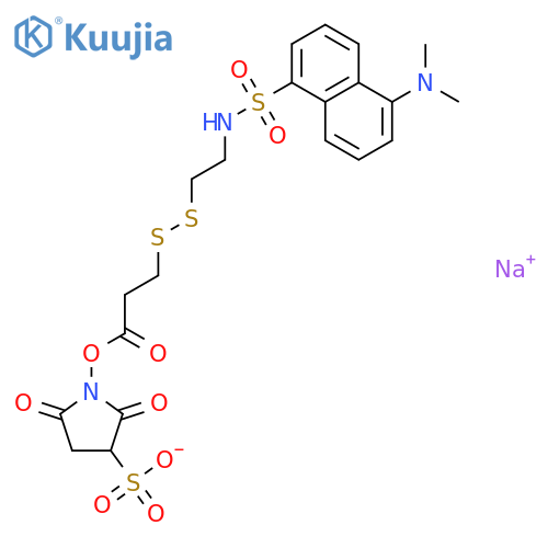 2-(Dansylsulfonamido)ethyl-3-(N-sulfosuccinimidylcarboxy)ethyl Disulfide, Sodium Salt structure
