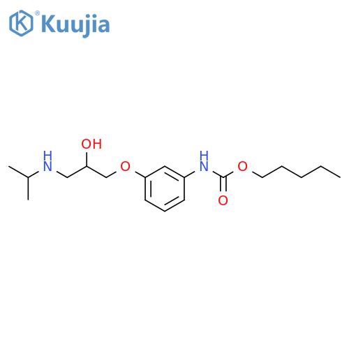 pentyl {3-[2-hydroxy-3-(propan-2-ylamino)propoxy]phenyl}carbamate structure