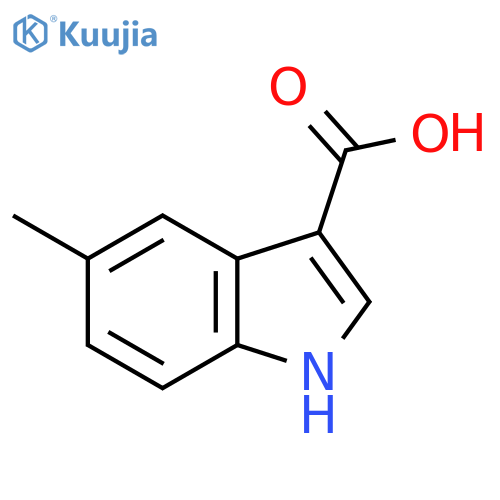 5-Methyl-1H-indole-3-carboxylic acid structure